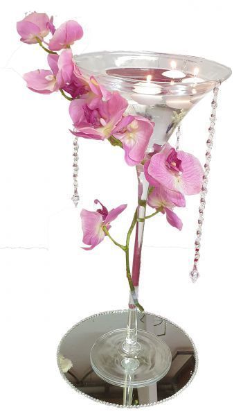 Centre Martini orchidée