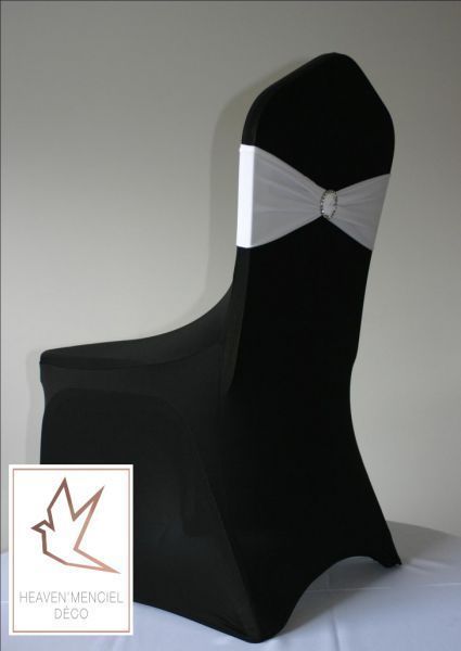 Housse De Chaise Noir En Lycra A Angers Cholet Et Nantes Heaven