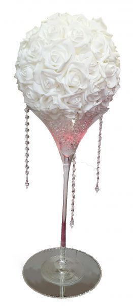 Centre boule de rose Martini