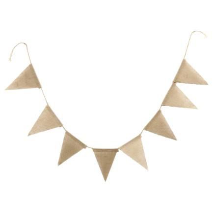Fanion en toile de jute