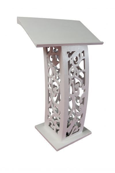 Pupitre lumineux ; arabesque en Bois Blanc