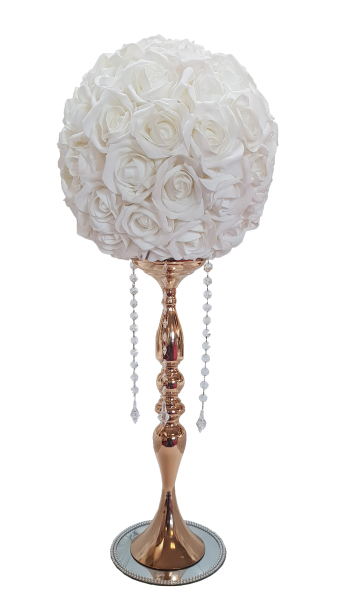 Centre pilier boule de rose