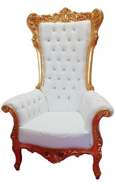 Fauteuil Royal Haut à moulure Or